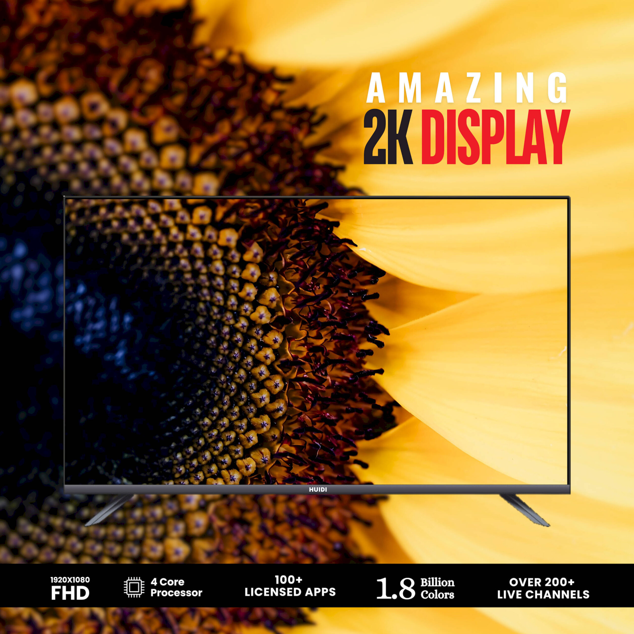 40 Inches (100 cm) Huidi Full HD Smart LED TV HD6FSPRO - Image 12