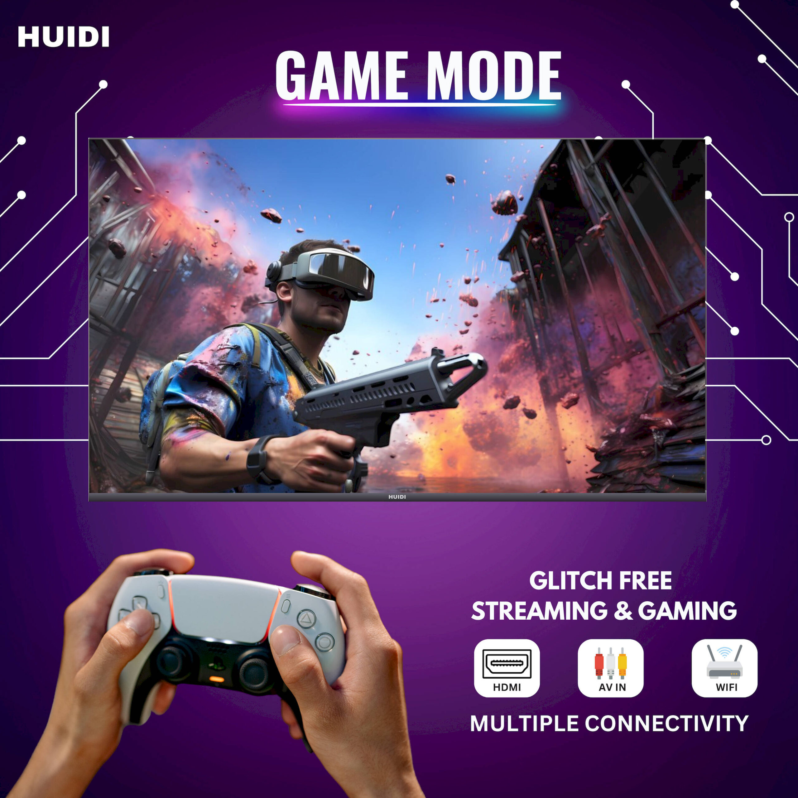 40 Inches (100 cm) Huidi Full HD Smart LED TV HD6FSPRO - Image 11